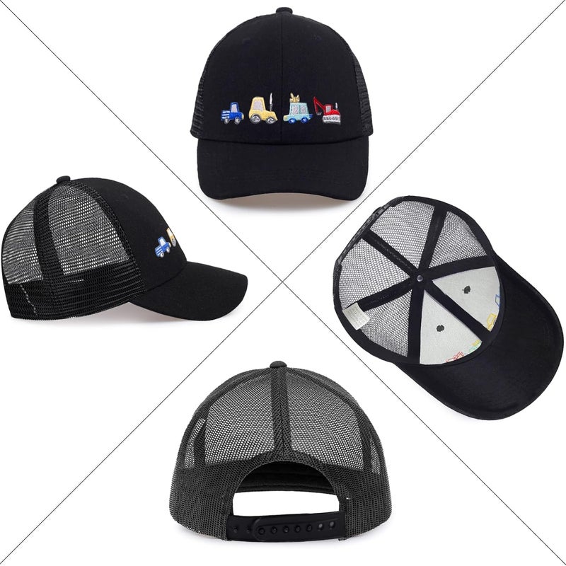 EDCYF Kids Boys Girls Embroidered Baseball Caps Baby Sun hat Toddler Dinosaur Trucker Hats Summer Hats（3-8years - Image 3
